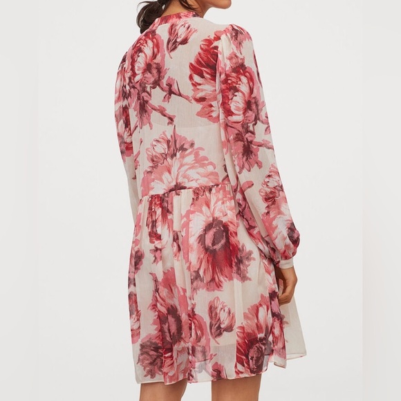 H&M Chiffon Floral Print Mini Dress Set Size XS - Picture 14 of 14